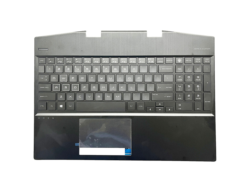 New-Orig HP OMEN 15-DH 15T-DH TPN-C143 15.6" Palmrest Bezel with US-English RGB-Backlit L57325-001 Black