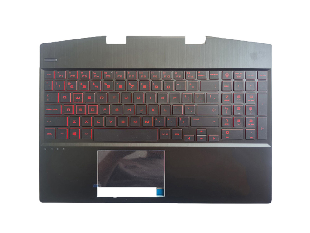 New-Orig HP OMEN 15-DH 15T-DH TPN-C143 15.6" Palmrest Bezel with US-English Red-Backlit Keyboard L57324-001