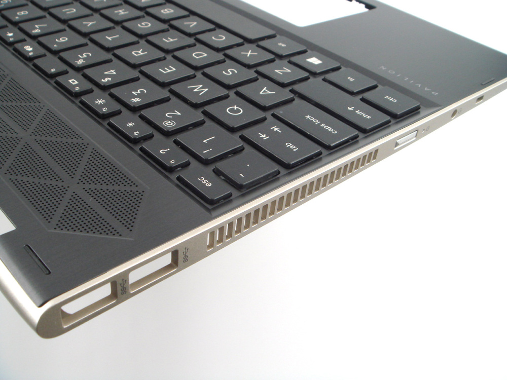 New-Orig HP Pavilion x360 15-CR 15T-CR 15.6" Palmrest Keyboard Bezel with US-English Non-Backlit Keyboard Gold Frame L20850-001