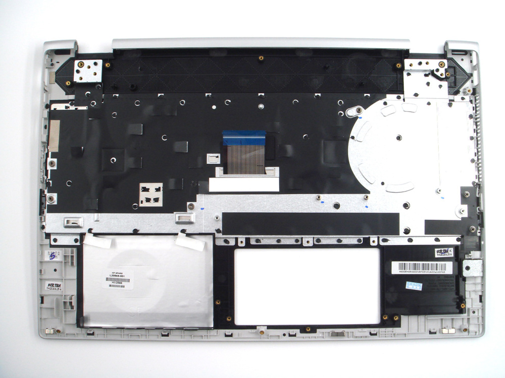 New-Orig HP Pavilion x360 15-CR 15T-CR 15.6" Palmrest Keyboard Bezel with US-English Non-Backlit Keyboard Silver Frame L20848-001