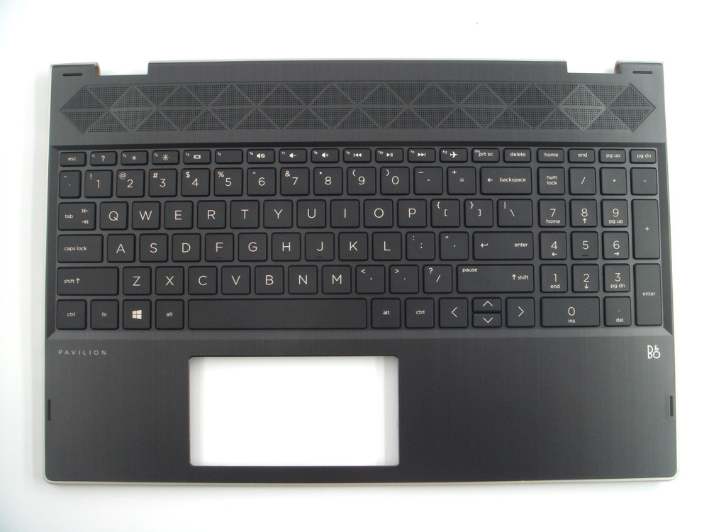 New-Orig HP Pavilion x360 15-CR 15T-CR 15.6" Palmrest Keyboard Bezel with US-English Non-Backlit Keyboard Gold Frame L20850-001