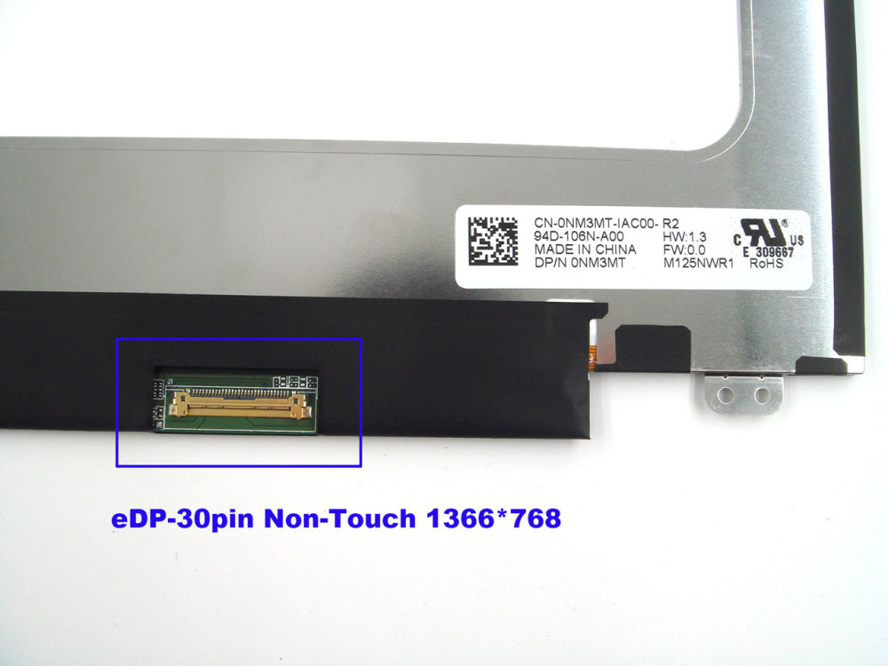New-Orig Dell Latitude 5280 5290 7280 7290 12.5" Lcd Screen HD 1366*768 eDP-30pins 60HZ