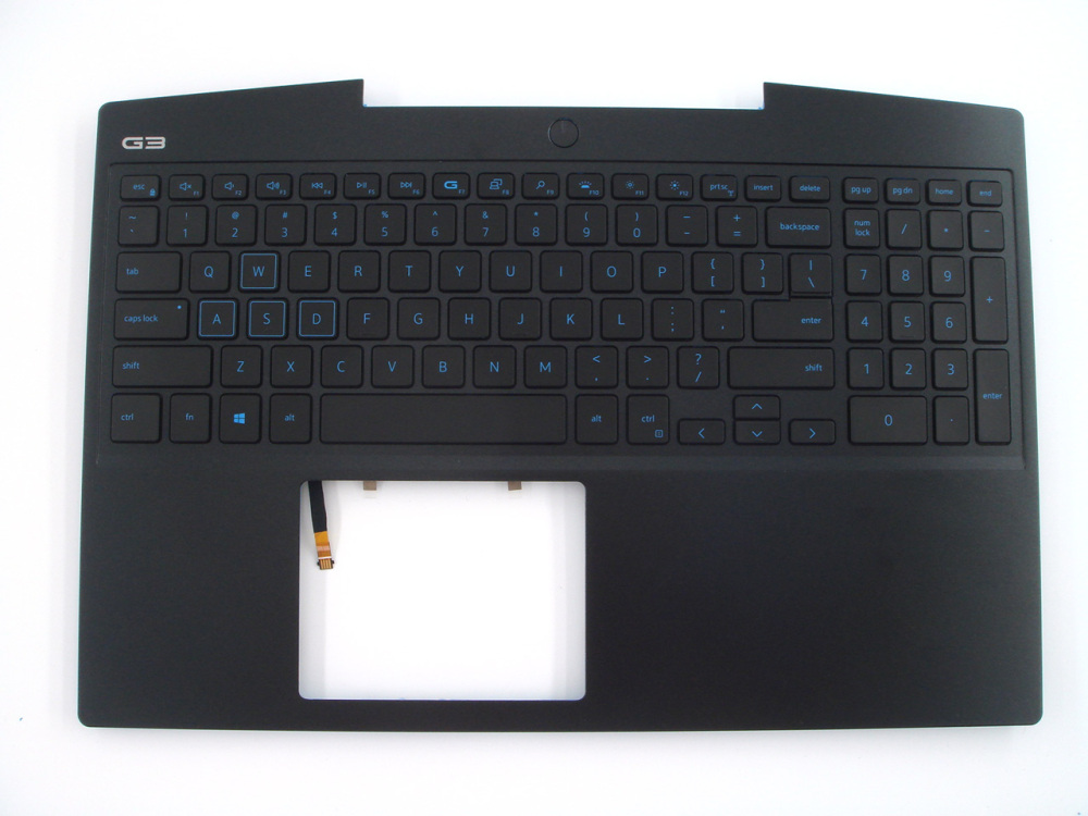 New-Orig Dell G3 15 3500 15.6" Palmrest Keyboard Bezel with US-English Backlit Keyboard for GTX 1650 Graphics 02DPKM