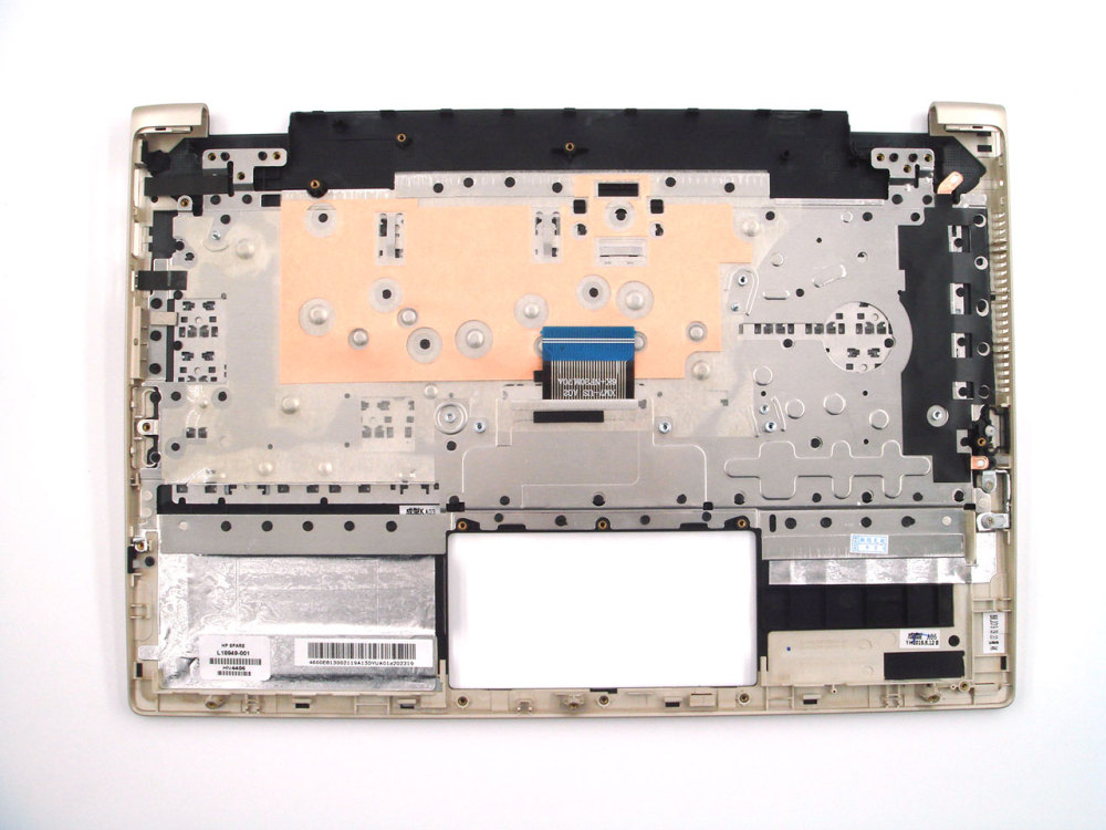 New-Orig HP Pavilion x360 14-CD 14.0" Palmrest Keyboard Bezel with US-English Non-Backlit Gold Border