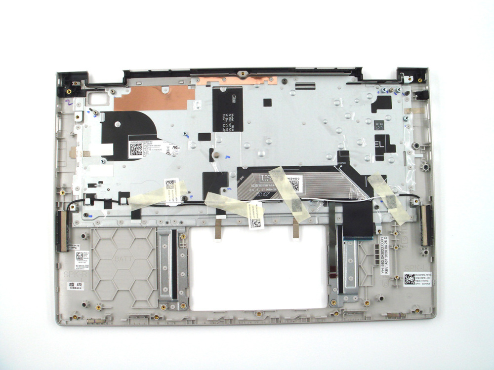 New-Orig Dell Inspiron 5406 2-in-1 14.0" Palmrest Keyboard Bezel with US-English Backlit Keyboard Silver 050JD3