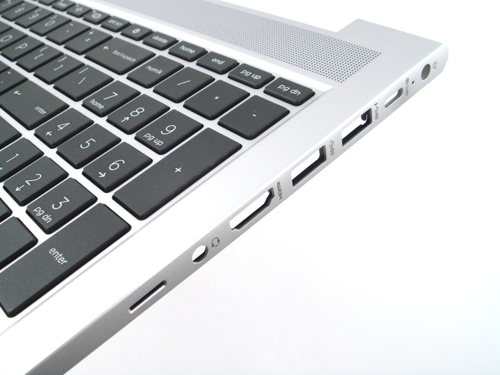 New-Orig HP Probook 450 455 G9 15.6" Palmrest Keyboard Bezel with US-English Non-Backlit N01934-001 Silver