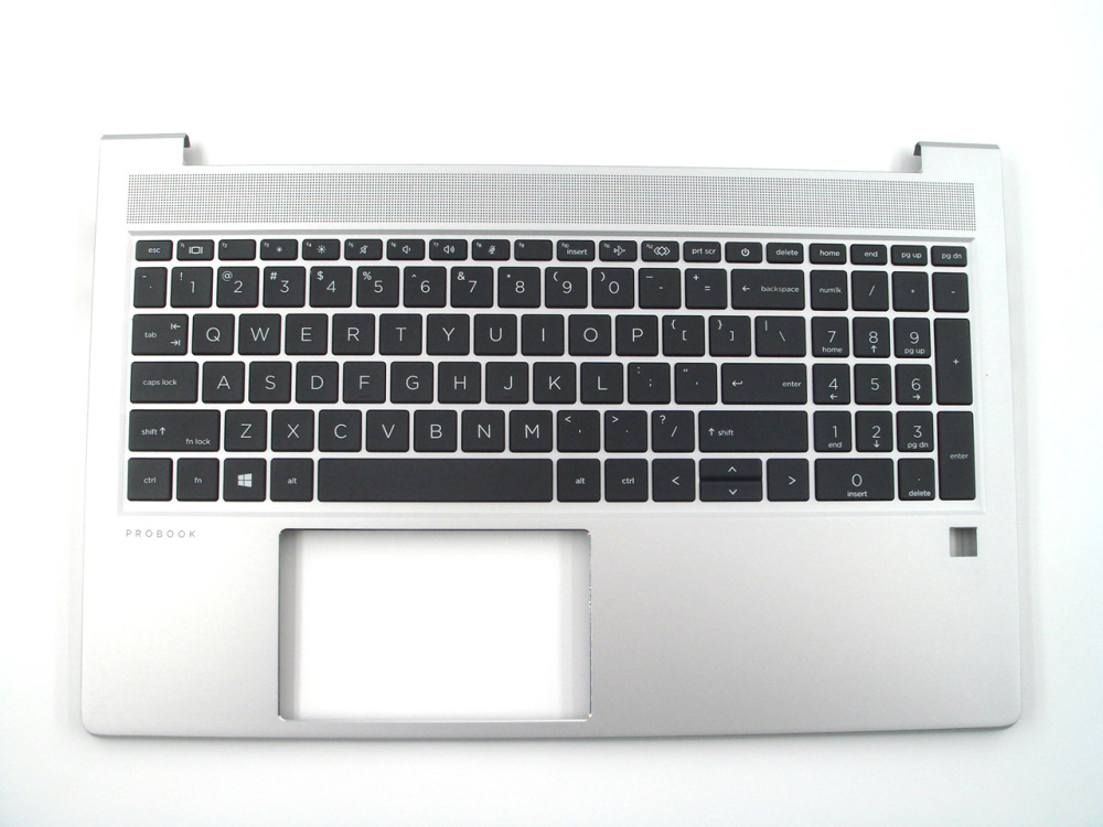 New-Orig HP Probook 450 455 G9 15.6" Palmrest Keyboard Bezel with US-English Non-Backlit N01934-001 Silver