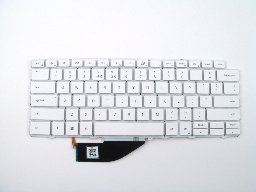 New-Orig Dell XPS 13 7390 9310 2-in-1 13.3" US-English Backlit Keyboard White 0X7C56