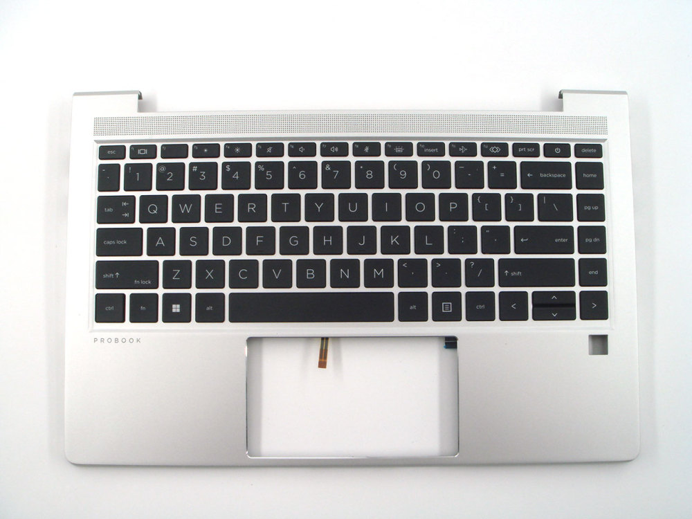 New-Orig HP Probook 640 645 G8 14.0" Palmrest Bezel with SC Hole US-English Backlit Keyboard Silver