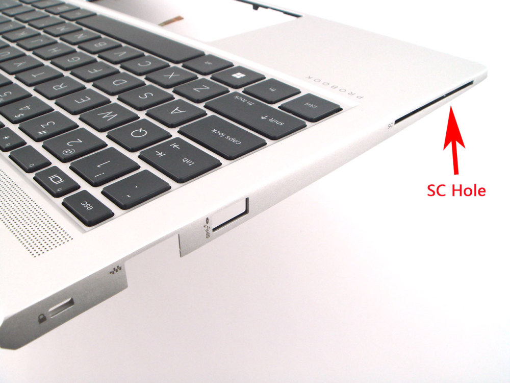 New-Orig HP Probook 640 645 G8 14.0" Palmrest Bezel with SC Hole US-English Backlit Keyboard Silver