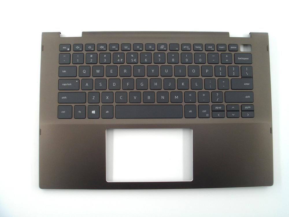 New-Orig  Dell Inspiron 7405 2-in-1 14.0" Palmrest Keyboard Bezel with US-English Backlit Keyboard Brown 0MKCVW 0RFK22