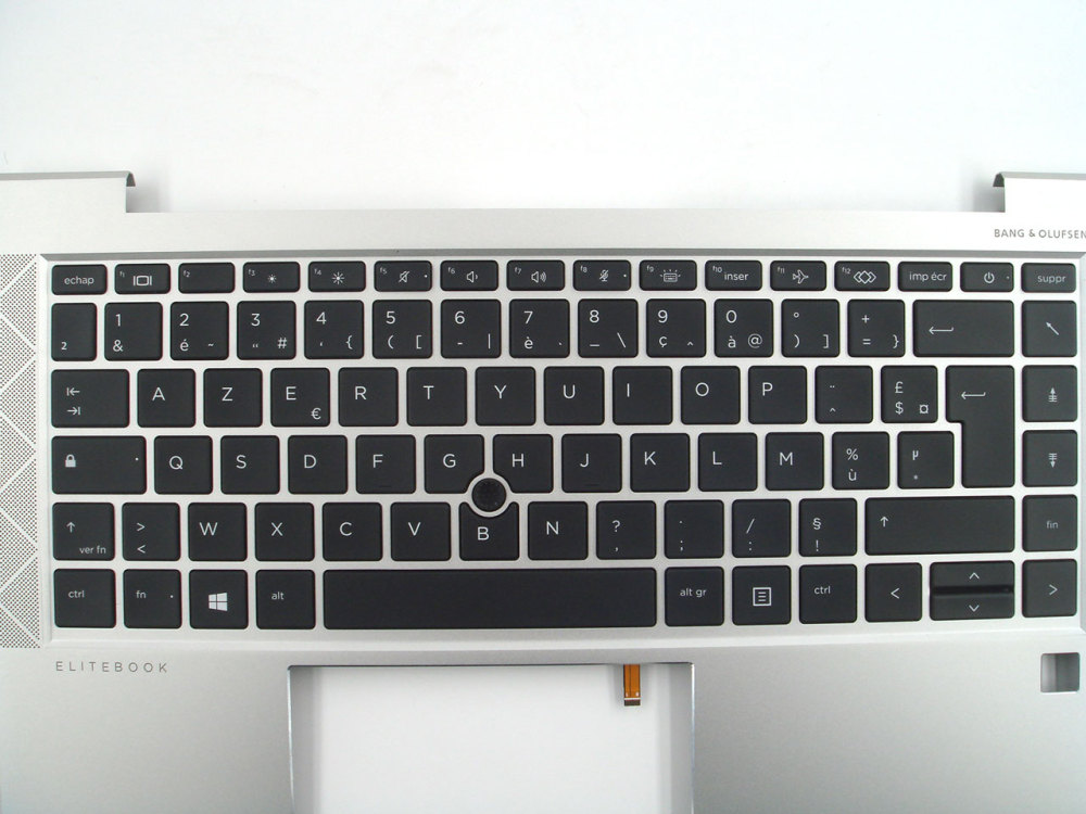 New-Orig HP Elitebook 840 845 G7 G8 14.0" Palmrest Keyboard Bezel with French Backlit Keyboard Silver M07090-051