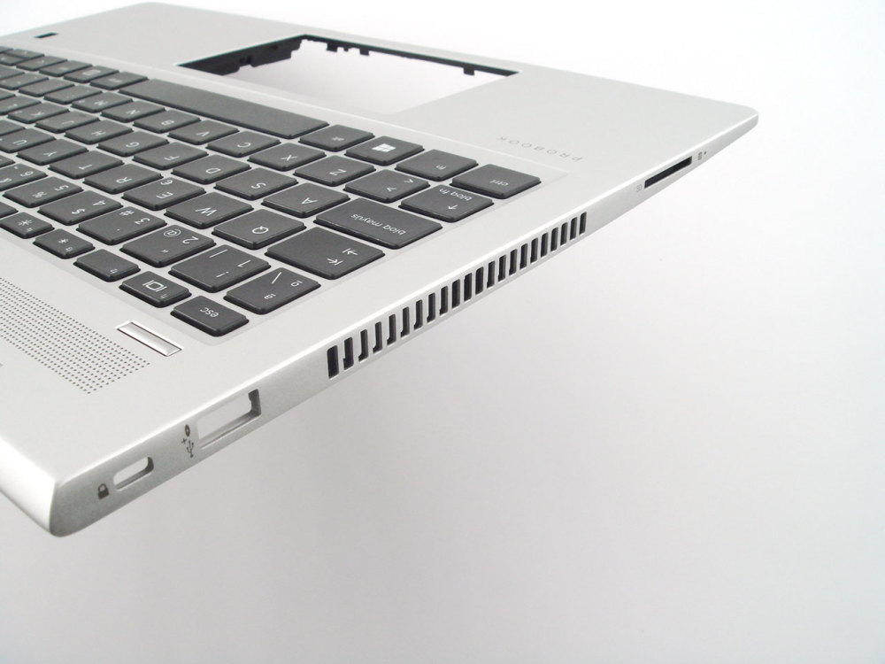 New-Orig HP ProBook 440 445 G6 G7 14.0" Palmrest Keyboard Bezel with Spanish Non-Backlit Keyboard Silver L44589-071
