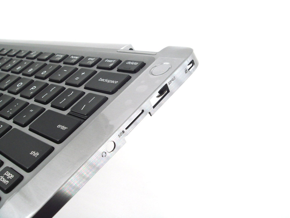 New-Orig Dell Latitude 7400 2-in-1 14.0" Palmrest Keyboard Bezel with US-English Backlit Keyboard Gray 0MH5X5