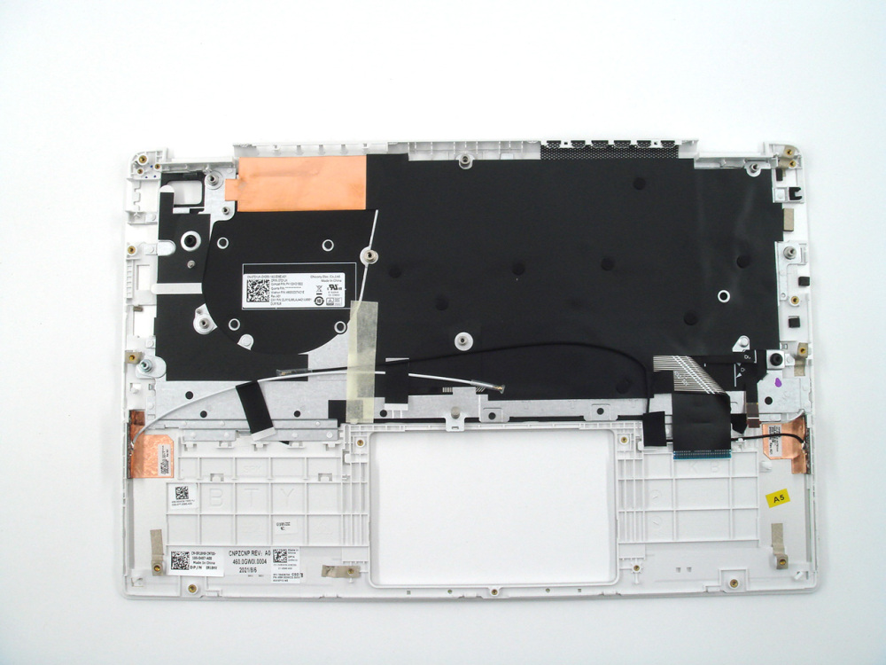 New-Orig Dell Inspiron 5390 5391 13.3" Palmrest Keyboard Bezel with Latin Backlit Keyboard Silver 0R18HX