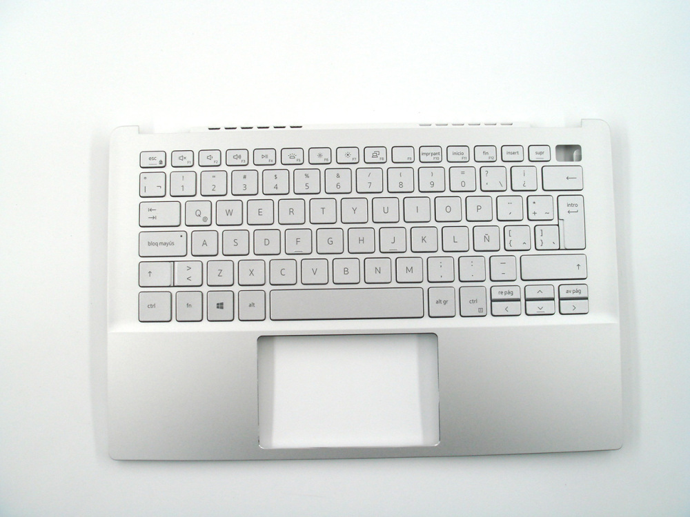 New-Orig Dell Inspiron 5390 5391 13.3" Palmrest Keyboard Bezel with Latin Backlit Keyboard Silver 0R18HX