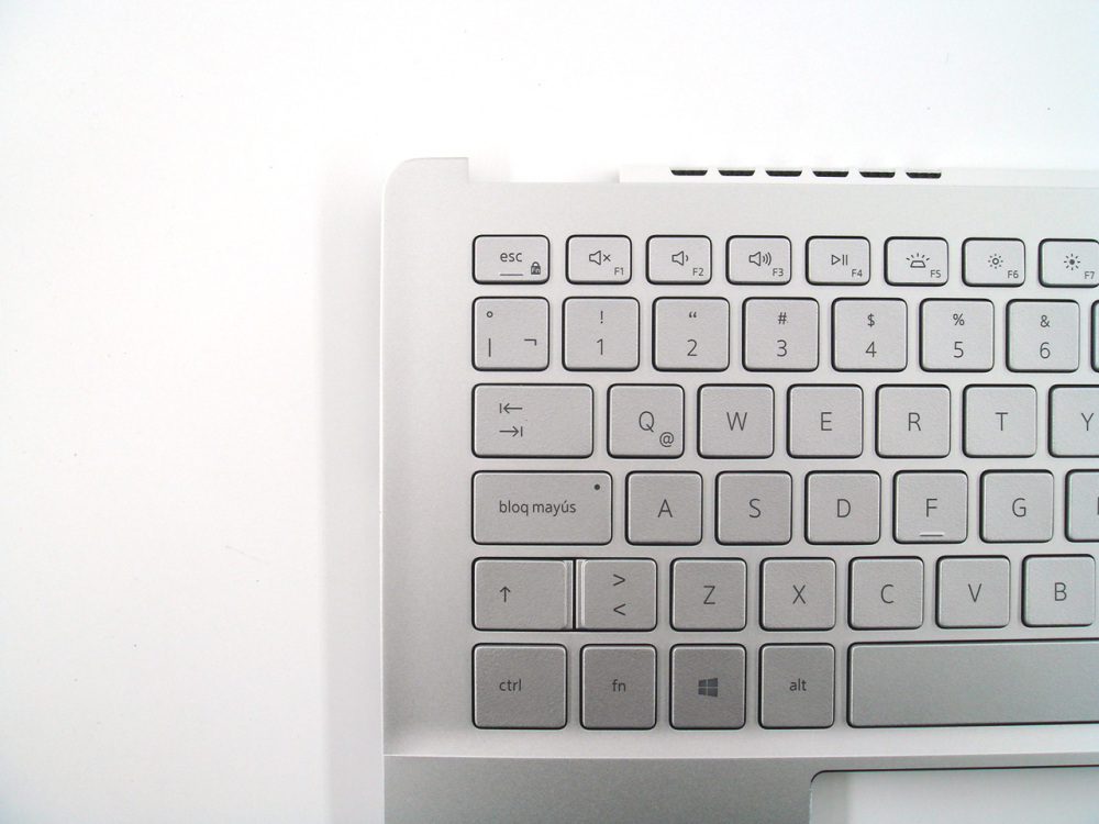 New-Orig Dell Inspiron 5390 5391 13.3" Palmrest Keyboard Bezel with Latin Backlit Keyboard Silver 0R18HX