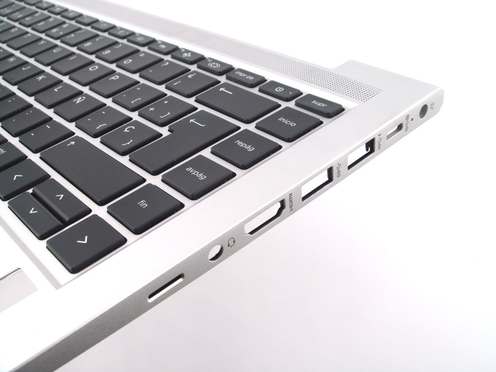 New-Orig HP ProBook 440 445 G9 14.0" Palmrest Keyboard Bezel with Spanish Backlit Keyboard Silver N01287-071
