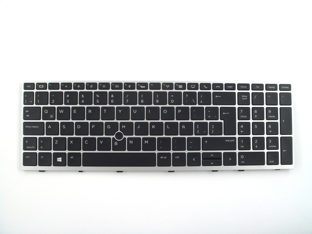 New-Orig HP Elitebook 850 855 G5 G6 15.6" Latin Backlit Keyboard L14366-161 Silver