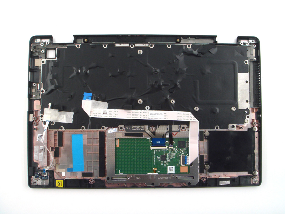 New-Orig Dell Latitude 7420 14.0" Palmrest Keyboard Bezel Spanish Backlit without SC Hole Black 07HD7X