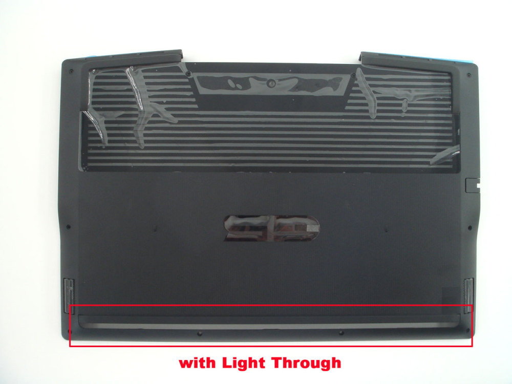 New-Orig Dell G5 15 5500 5505 15.6" Base Cover Bottom Lower Case with Light Trough Black 01V5VW