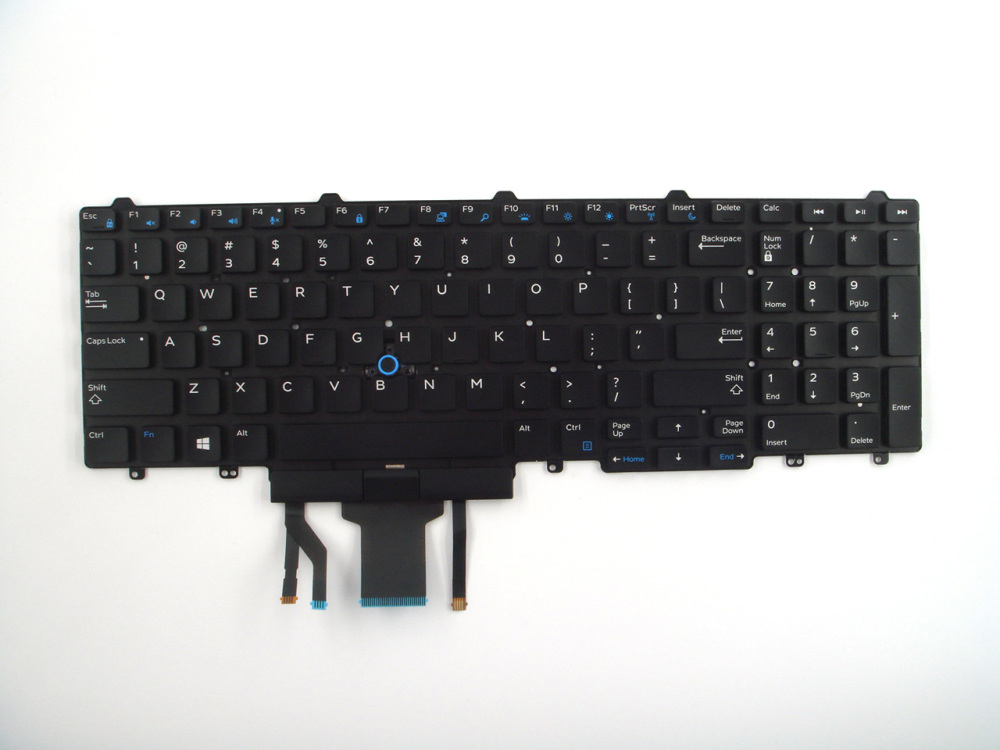 New-Orig Dell Precision 3510 3520 7510 7520 7710 7720 US-English Backlit Keyboard Dual Point