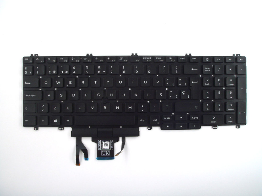 New-Orig Dell Latitude 5500 5501 5510 5511 15.6" Spanish Backlit Dual Point Keyboard 0XPYPV