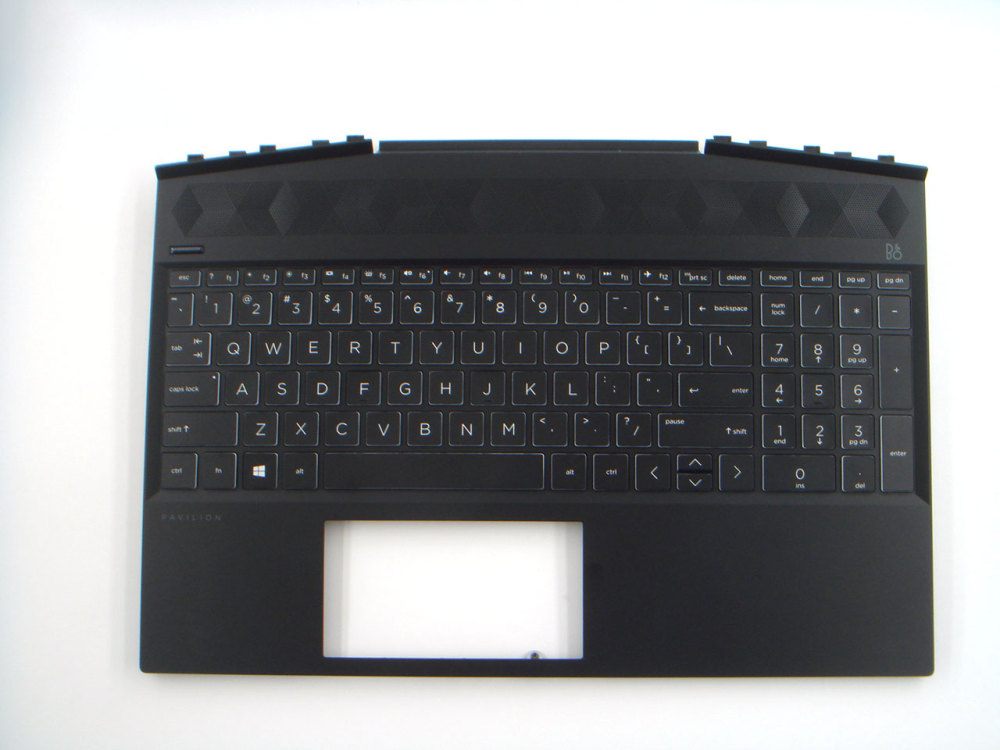New-Orig HP Palivion Gaming 15-DK 15.6" Palmrest Keyboard Bezel with US-English Backlit White-Font Keyboard L57594-001