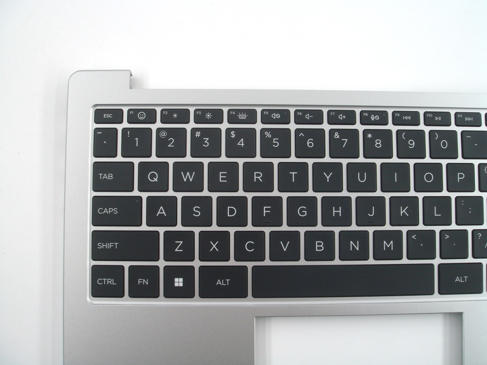 New-Orig HP 240 245 G10 14.0" Palmrest Keyboard Bezel with US-English Backlit Keyboard without Fingerprint Hole N39522-001 Silver