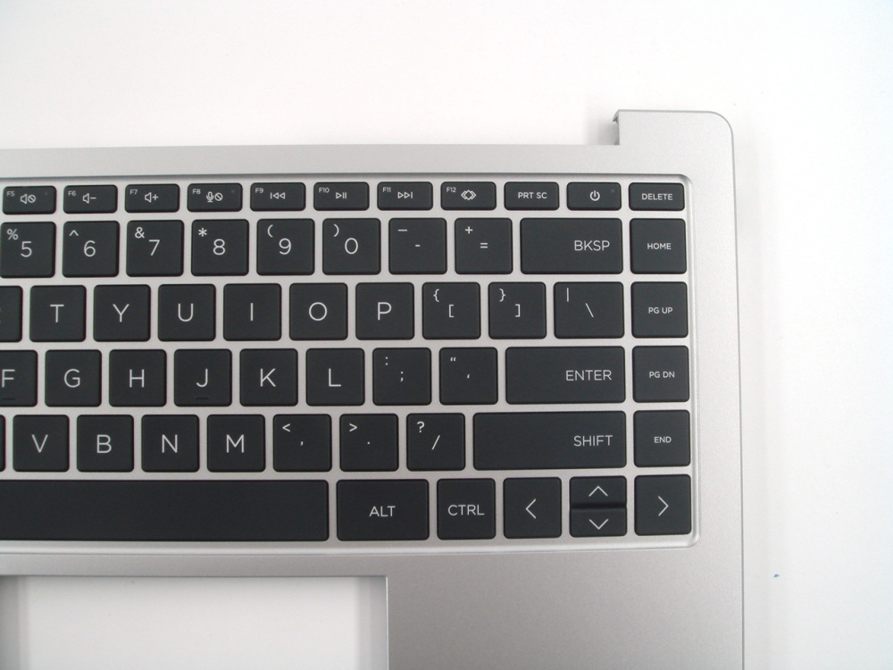New-Orig HP Laptop 14-EM 14-EP 14.0" Palmrest Keyboard Bezel with US-English Backlit Keyboard without Fingerprint Hole N35870-001 Silver