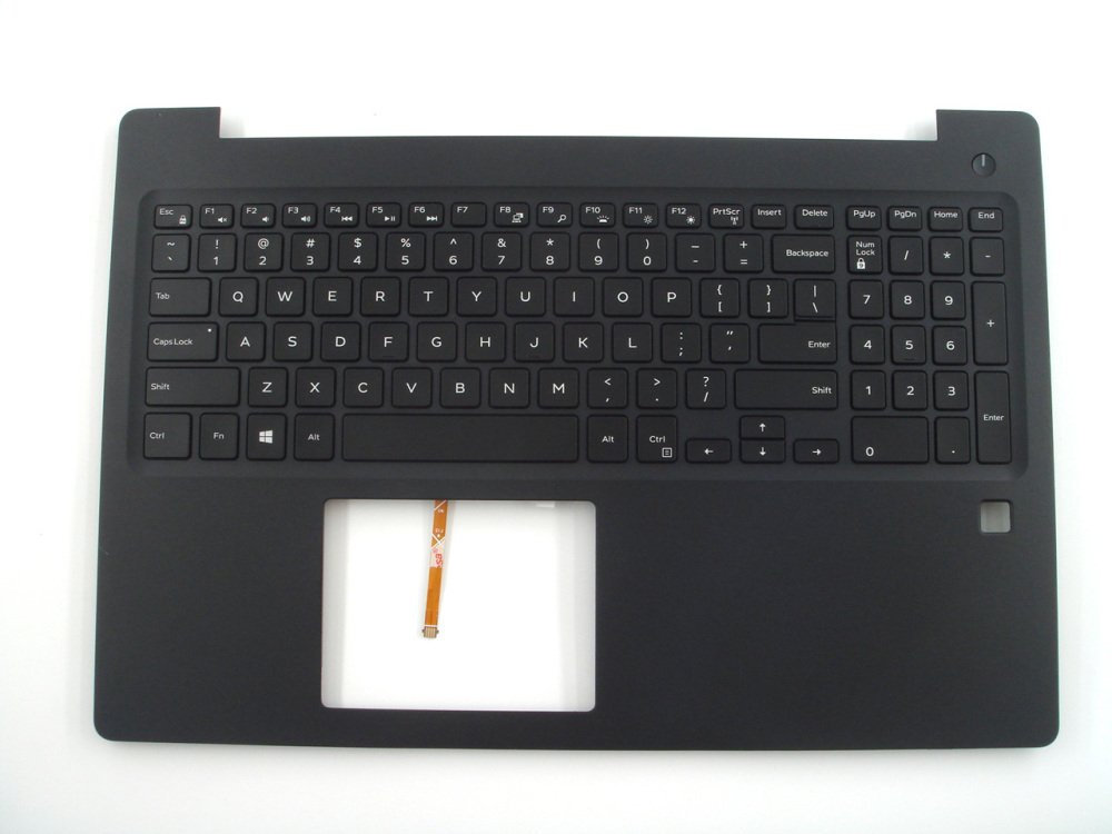 New-Orig Dell Latitude 3590 15.6" Palmrest Keyboard Bezel with US-English Backlit with Fingerpriter Hole 0WNCFK Black