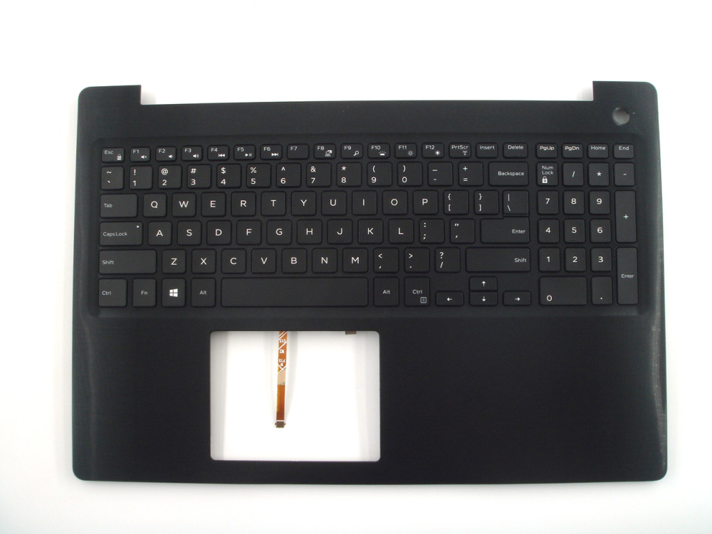 New-Orig Dell Latitude 3590 15.6" Palmrest Keyboard Bezel with US-English Backlit Keyboard withou Fingprinter Hole Black