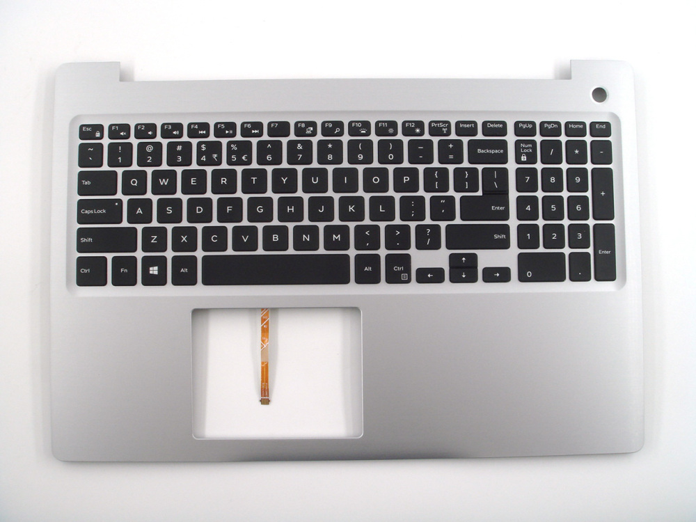 New-Orig Dell Inspiron 5570 5575 15.6" Palmrest Keyboard Bezel with US-English Backlit Keyboard Silver 0MR2KH