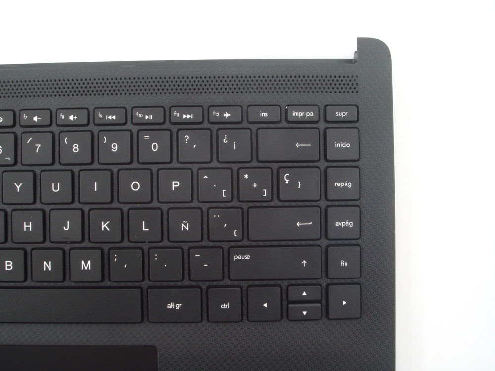 New-Orig HP 14-CF 14-DK 14.0" Palmrest Keyboard Bezel with Spanish Non-Backlit Keyboard Black Matte L91187-071