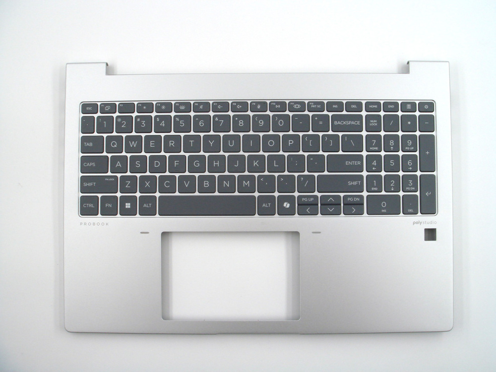 New-Orig HP Probook 460 465 G11 16.0" Palmrest Keyboard Bezel  US-English Backlit Keyboard N98507-001 Silver