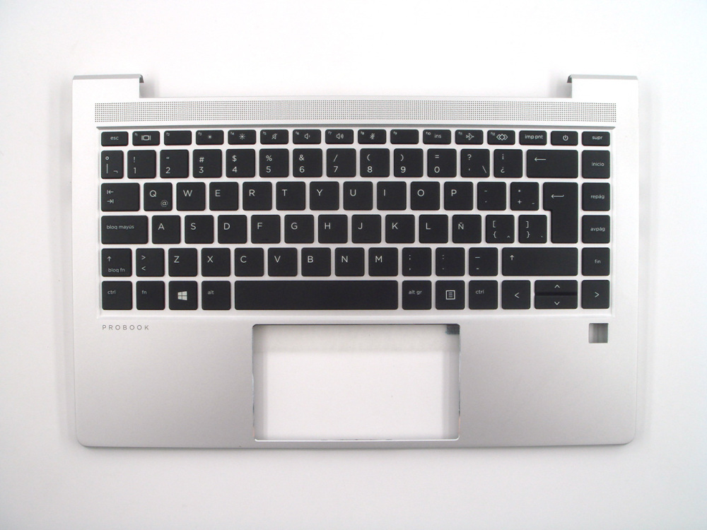 New-Orig HP Probook 440 G10 14.0" Palmrest Keyboard Bezel with Latin Non-Backlit Keyboard N42406-161 Silver