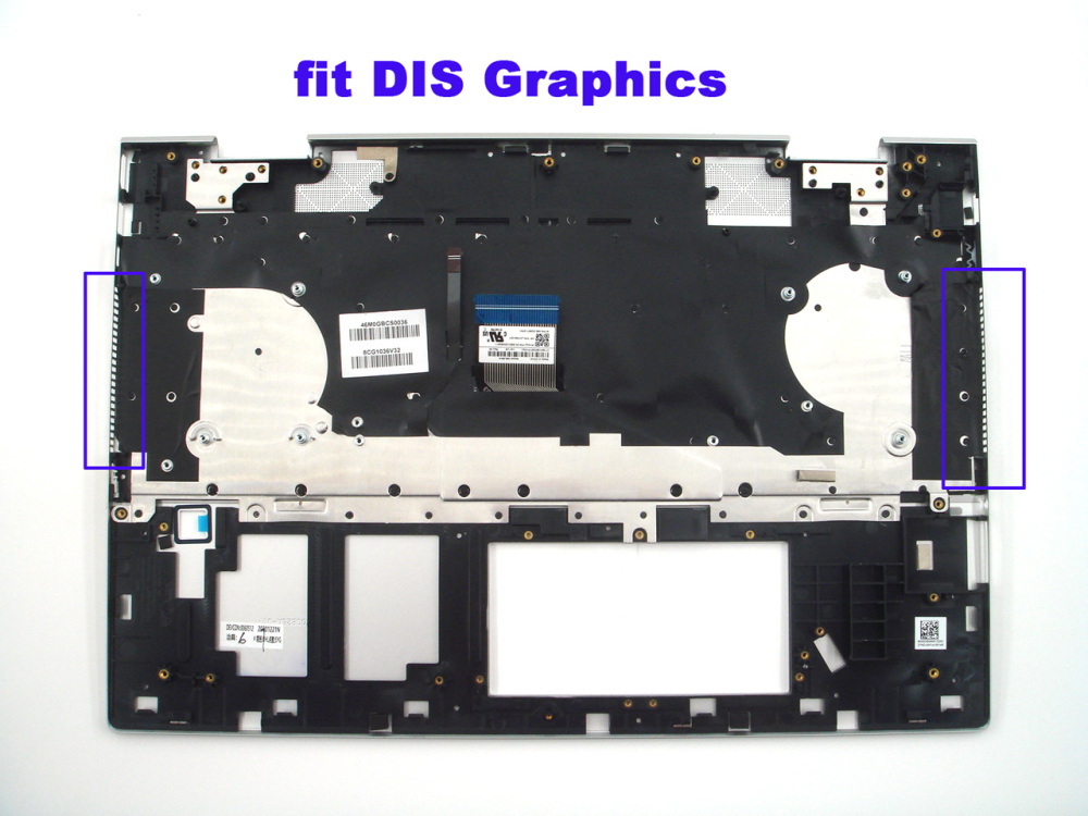 New-Orig HP Envy x360 15-DR 15.6" Palmrest Keyboard Bezel with US-English Backlit for DSC  L53815-001 Silver