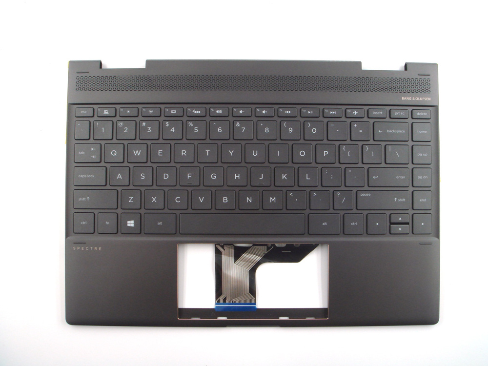 New-Orig HP Spectre x360 13-AE 13.3" Palmrest Keyboard Bezel with US-English Backlit 942040-001 Brown