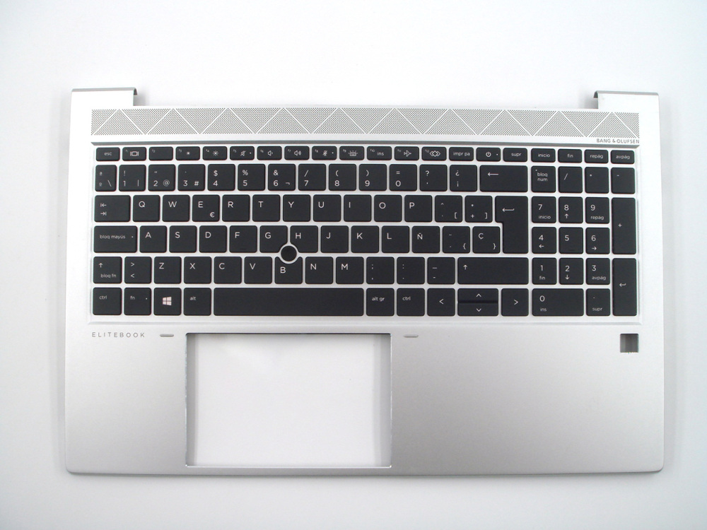 New-Orig HP Elitebook 850 855 G7 G8 15.6" Palmrest Keyboard Bezel with Spanish Backlit Keyboard Silver M07491-071 M35816-071