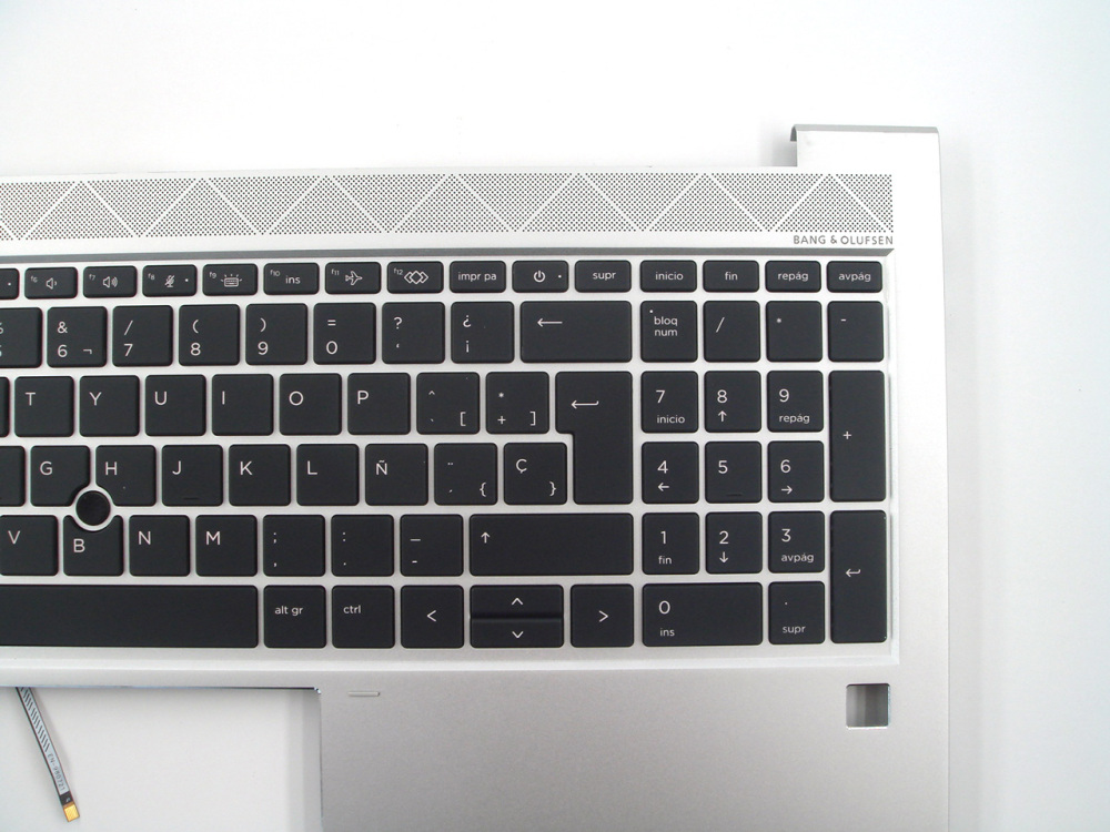 New-Orig HP Elitebook 850 855 G7 G8 15.6" Palmrest Keyboard Bezel with Spanish Backlit Keyboard Silver M07491-071 M35816-071