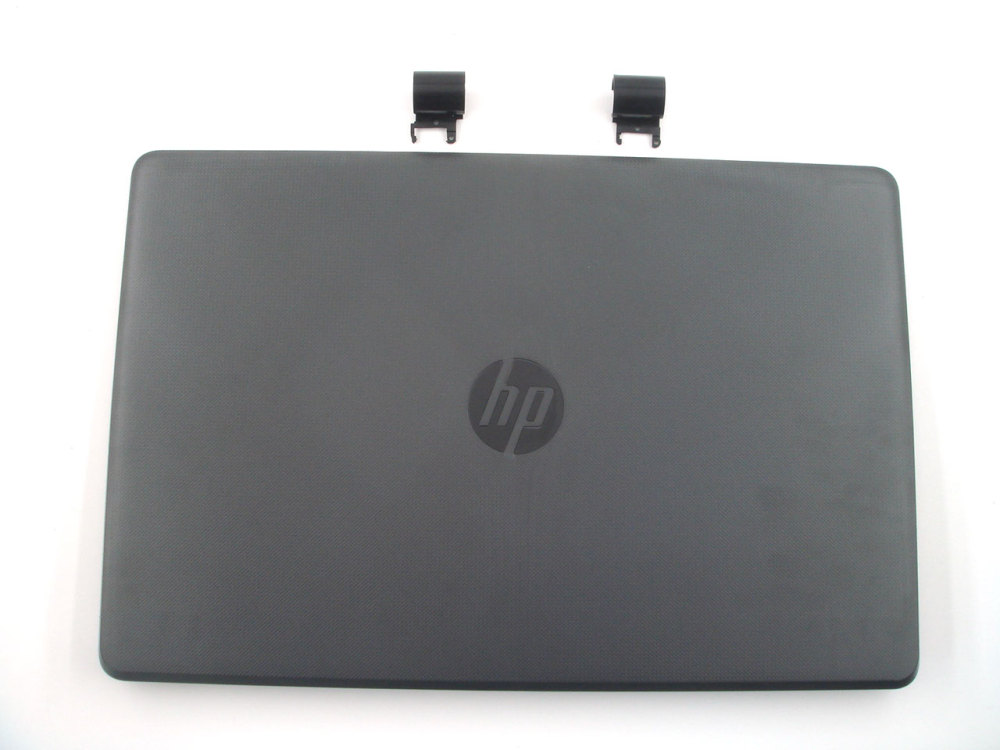 New-Orig HP 250 255 G6 15.6" Lcd Back Cover Gray & Hinges & Black Cap Cover