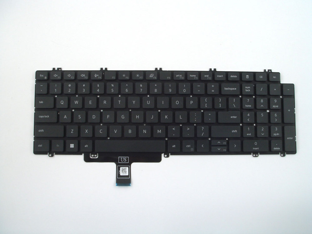New-Orig Dell Latitude 5520 5521 5530 5540 15.6" US-English Non-Backlit Keyboard Black 0PWYP2