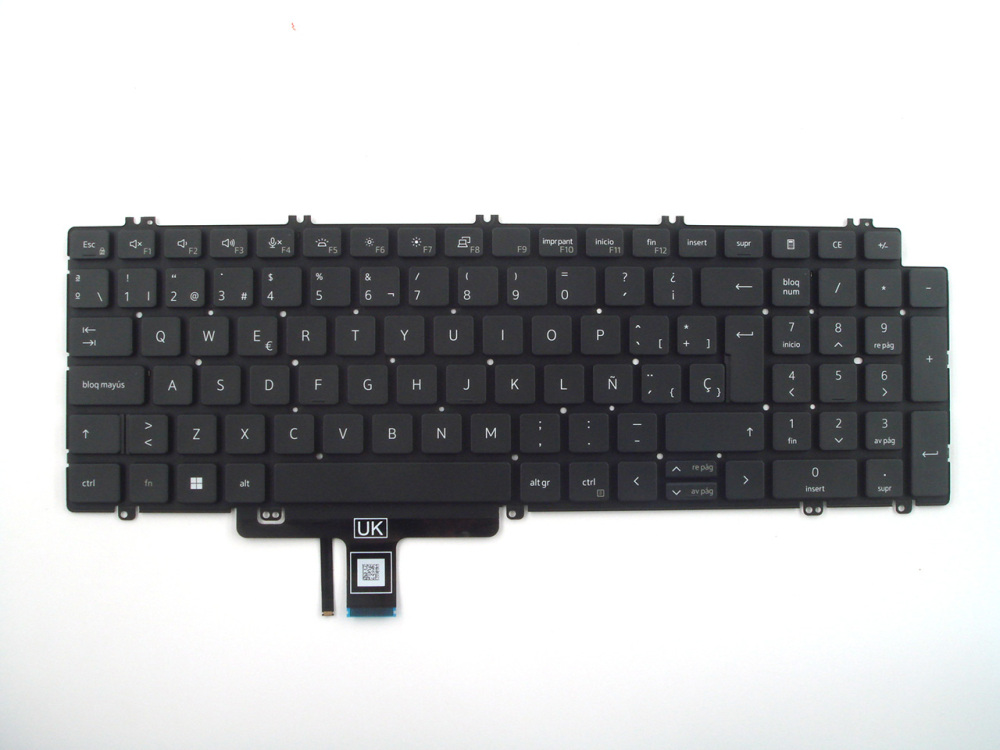 New-Orig Dell Latitude 5520 5530 15.6" Spanish Backlit Keyboard Black 0V8TK8