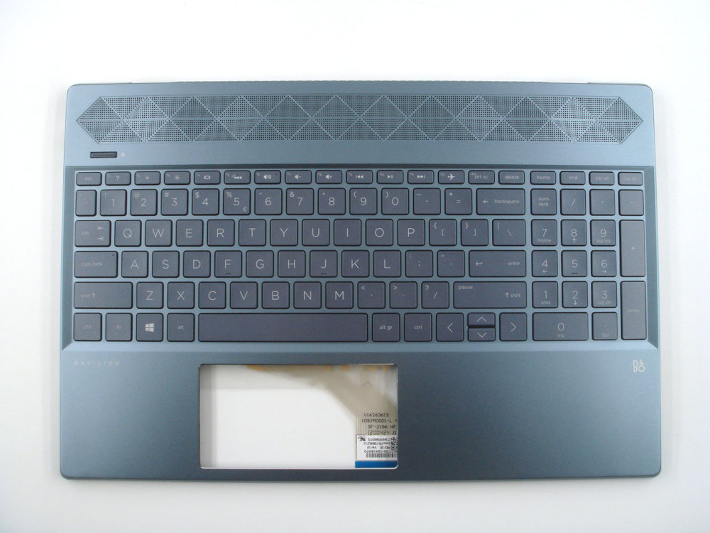 New-Orig HP Pavilion 15-CS 15-CW 15.6" Palmrest Bezel with US-English Backlit Keyboard Fog Blue L49391-001