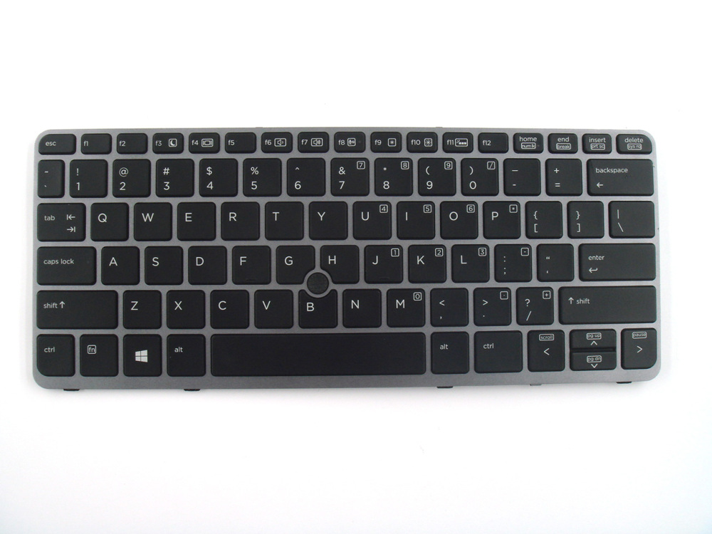 New-Orig HP Elitebook 725 820 825 G1 G2 12.5" US-English Backlit Keyboard Silver 776452-001