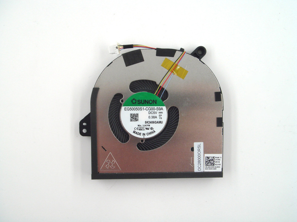 New-Orig Dell XPS 15 9500 Precision M5550 15.6" Gpu Cooling Fan 0DJH35