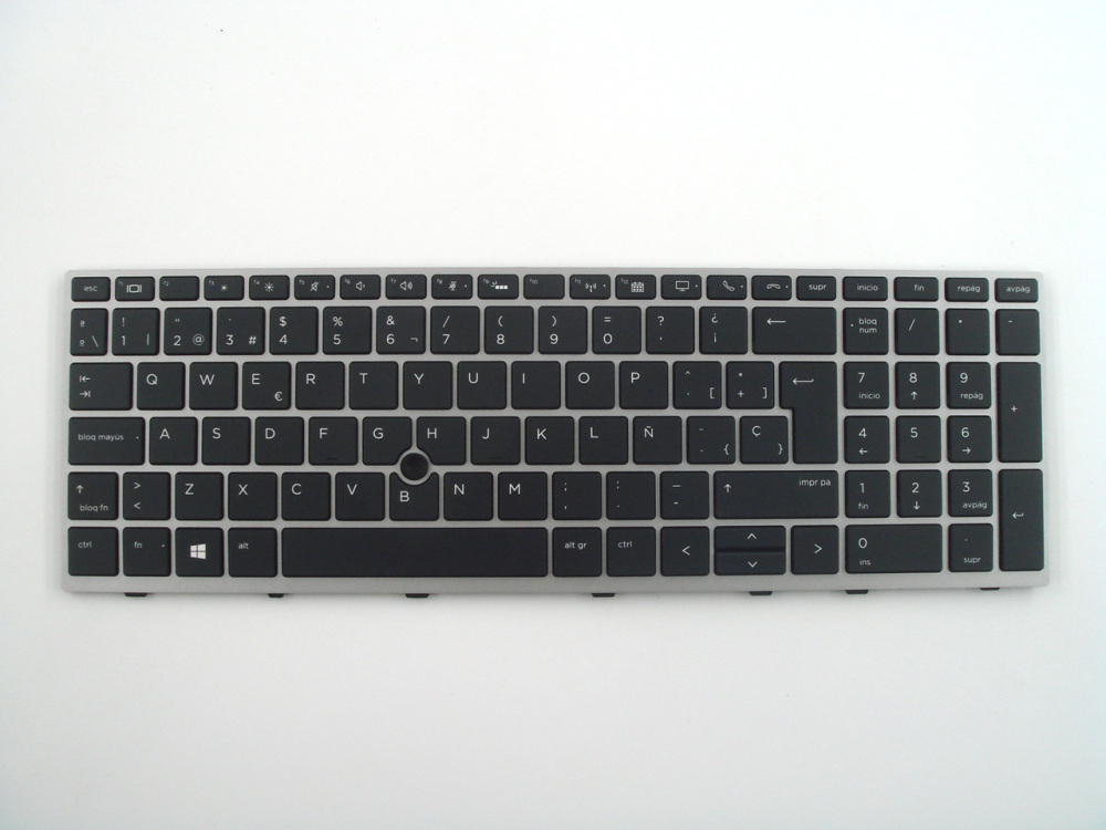 New-Orig HP Elitebook 850 855 G5 G6 15.6" Spanish Backlit Keyboard Silver L14366-071