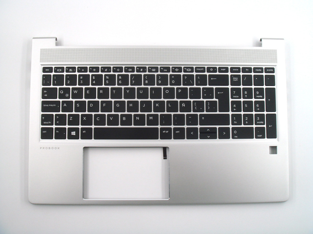 New-Orig HP Probook 450 G10 15.6" Palmrest Keyboard Bezel with Latin Backlit Keyboard Silver N43874-161