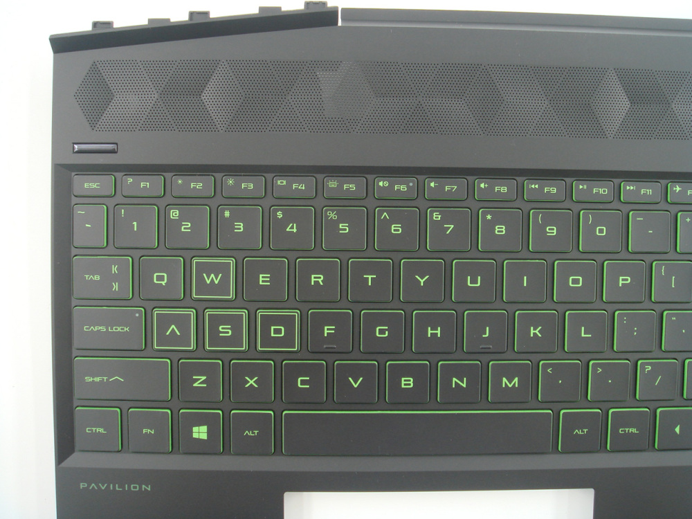 New-Orig HP Palivion Gaming 15-DK 15.6" Palmrest Keyboard Bezel with US-English Backlit Keyboard Green L57593-001