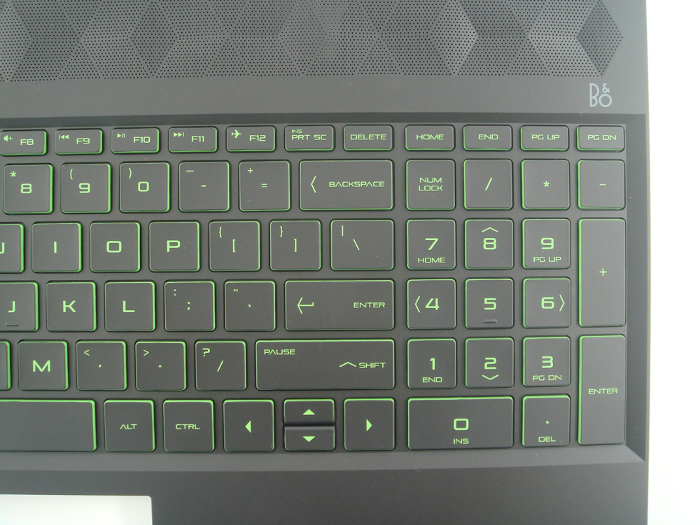 New-Orig HP Palivion Gaming 15-DK 15.6" Palmrest Keyboard Bezel with US-English Backlit Keyboard Green L57593-001